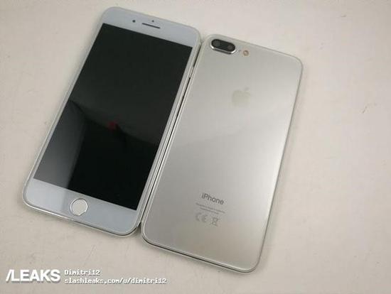 iPhone7s Plus谍照曝光 前后亮银双玻璃