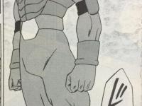 《龙珠：超》漫画第35话，第6宇宙的最强杀手希特脱掉了那身厚重的大衣露出结实的身体，准备彻底大干一场。
