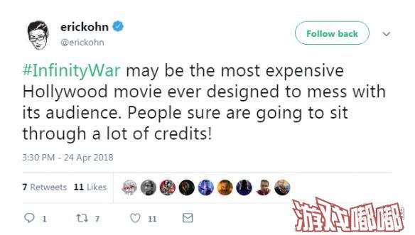 迪士尼也已经为洛杉矶Media会员提前放映了《复仇者联盟3：无限战争》电影，一些观影的会员已经在社交媒体上分享了他们的观后感，一起来感受一下。
