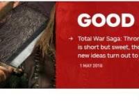 今天，《全面战争传奇：大不列颠王座（Total War Saga: Thrones of Britannia）》获得了IGN 7.7分的评价！