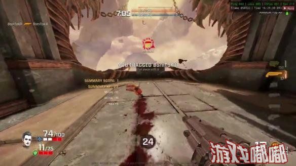 《雷神之锤：冠军》（Quake Champions）血腥系统将允许玩家将敌人肢解，从视频上来看让人不禁想起曾经的《命运战士》。