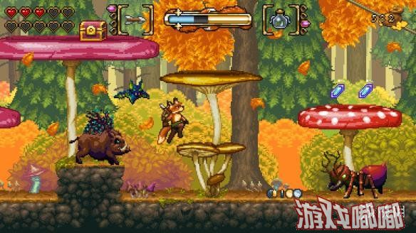 《狐狸森林》是一款16位风格闯关冒险类游戏，上周正式发售登陆Switch、PS4和Steam平台，Steam售价70元，暂不支持中文。