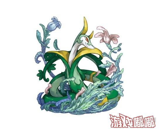 蛇形的宝可梦在《精灵宝可梦》中还真的不少见，其中美纳斯是在游戏里被公认为最漂亮以及颜值最高的蛇形宝可梦。