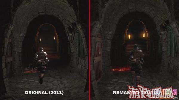 图1：黑暗之魂重置版与原版画面对比介绍黑暗之魂重置版画面介绍