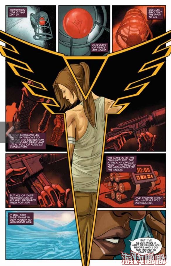 《古墓丽影8地下世界》第一章内容讲述劳拉追查圣三一，漫画作者为phillipsevy和atiyehcolors，将于6月13日发售。