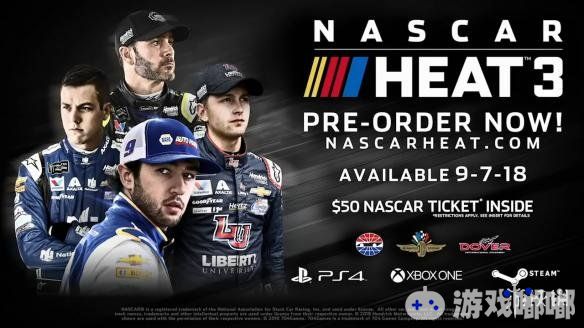 704Games今天公布了《热力纳斯卡3(NASCAR Heat 3)》的发售日并放出了游戏的首部预告片，让我们一起来感受一下NASCAR赛车的无限魅力吧！