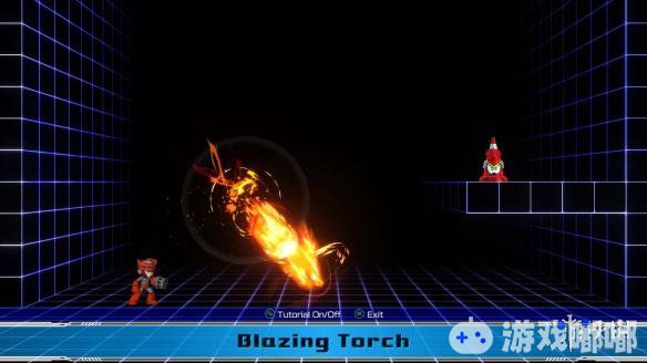 《洛克人11》新Boss“火炬人”预告和截图展示，火炬人会向玩家释放火球，火焰圈，也有近身的火焰拳和火焰踢等攻击。