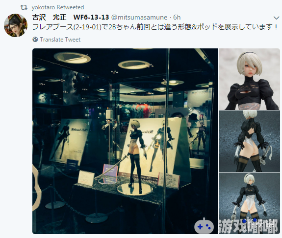 《尼尔：机械纪元(NieR: Automata)》制作人横尾太郎与我们分享了一组2B无裙形态超性感手办的照片，让我们一起来看看吧！