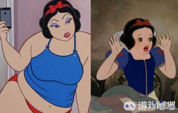 都说一白遮百丑，一胖毁所有，迪士尼公主们给我们的一贯印象都是非常美丽，可爱，身材一个比一个好，但是他们吃胖后，也是惨不忍睹的。