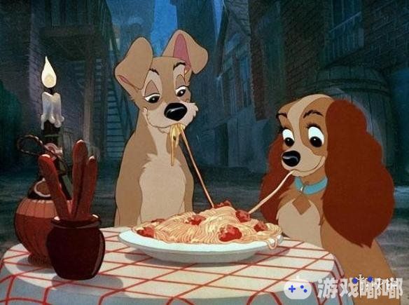 1955年上映的《小姐与流浪汉》中两只狗狗吃意大利面条接吻那场戏可谓银幕经典，现在这部动漫将改编成真人CG版，托马斯·曼确定加盟！