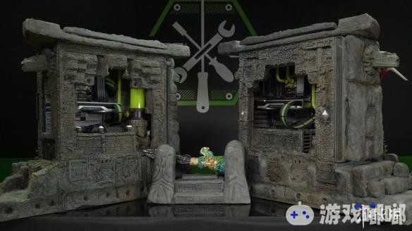今天，《古墓丽影》官方公布了一款联合英伟达联合公布打造的主题机箱，机箱是按照玛雅遗址打造的，图案繁复、造型精致！