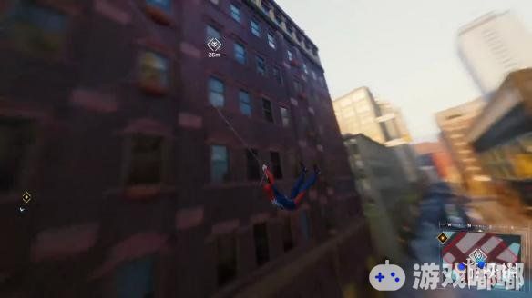 今日SIE公布了旗下人气大作《漫威蜘蛛侠（Marvels Spider-Man）》的一段全新视频，视频中可以看出玩家只需要长按R2便可以操作蜘蛛侠穿梭于城市之中，看上去令人大呼过瘾。