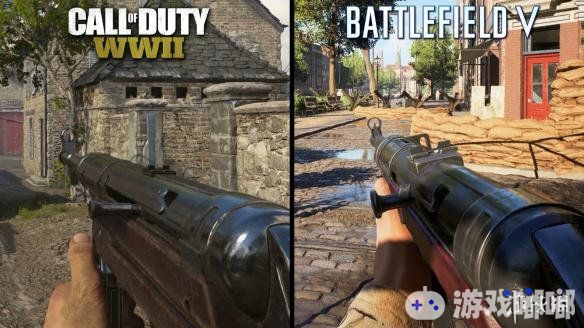《使命召唤14：二战（Call of Duty: WWII）》和《战地5（Battlefield V）》相继选择了二战题材，近日有玩家制作了两款游戏的对比视频，一起来看看吧！