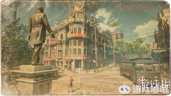 目前《荒野大镖客2》官网的介绍页面已经上线，包括了对各处城镇的背景介绍，设定图片采用了老照片风格。