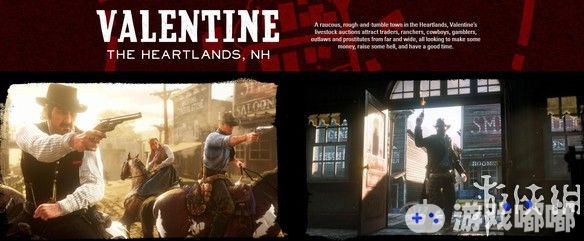 目前《荒野大镖客2》官网的介绍页面已经上线，包括了对各处城镇的背景介绍，设定图片采用了老照片风格。