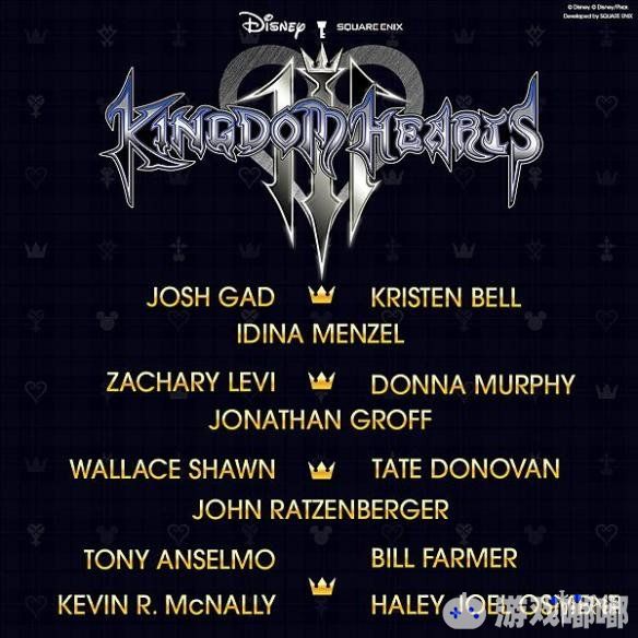 SE公布配音演员名单，本次《王国之心3》将在很大程度上保持了迪士尼动画电影的原汁原味。