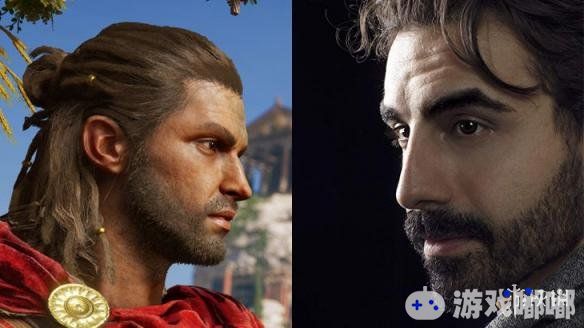 外媒Tldrgames给大家带来了《刺客信条：奥德赛（Assassins Creed: Odyssey）》中几个主角和真人脸模的对比，你能认出来他们是同一个人吗？