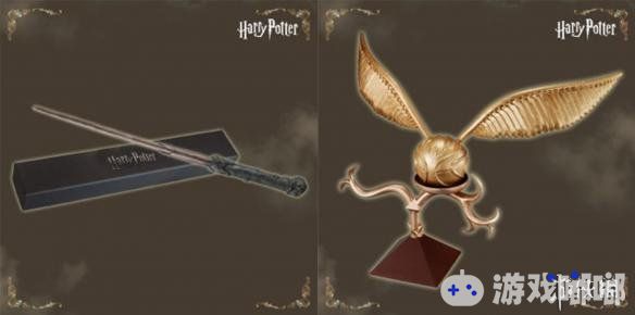 《哈利波特》金色飞贼、魔法杖展示图公开。亮金色球体，一对翅膀向上展开，感兴趣的朋友一起来看看吧！