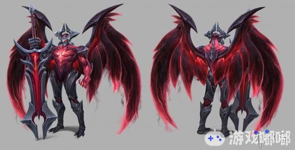 《英雄联盟（League of Legends）》新版剑魔的设计稿公开，开启大灭后展开恶魔双翅，一起来看看吧！