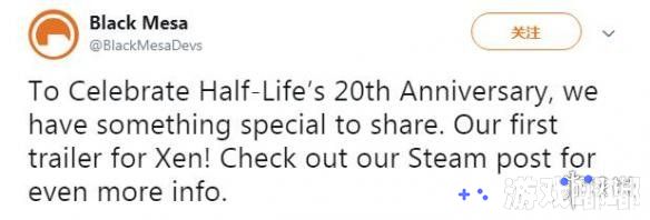 经典FPS《半条命》迎来了20周年庆，其粉丝重制作品《黑山（Black Mesa）》也在此时公布了它的最后一章“Xen”及其首段实机演示预告片。该内容将在明年正式上线Steam！
