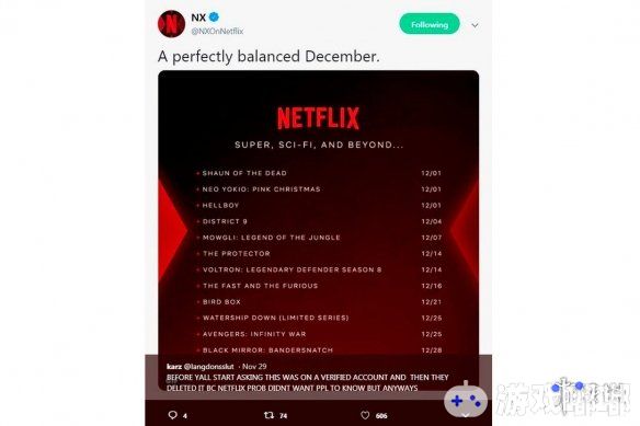 不少粉丝都在等《黑镜》第五季开播的消息，近日Netflix奇幻科幻专营官推发布了一张剧集播放列表，黑镜就在其中，赶紧来看看吧。