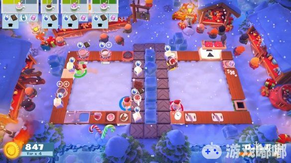 模拟烹饪游戏《煮糊了2（Overcooked 2）》推出圣诞节免费更新，将加入两个新角色和游戏的练习模式，以及2人1组本地玩家和另外的一组本地玩家可以进行在线对战的新功能等。一起来看看吧！