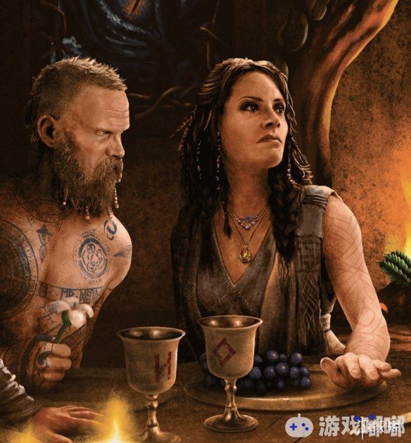 《战神》主题挂画“芙蕾雅的晚餐”售价40美元，游戏中登场的主要角色都出现在了挂画中。一起来欣赏一下。