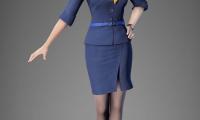 《真三国无双8（Shin Sangokumusou 8）》今日公开了服装DLC第二弹，本期的主题是制服小姐姐。