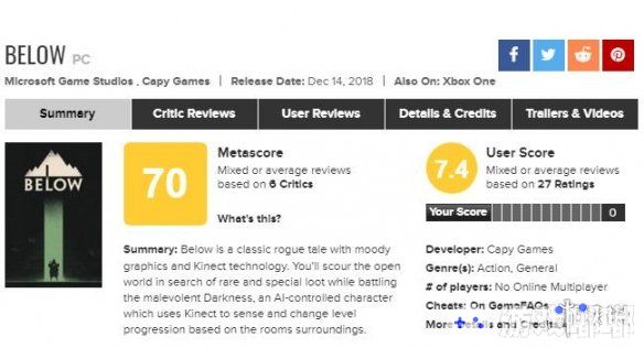 RPG游戏《地穴深处》现已正式上架Steam商城，IGN给出6.9的评分，硬核玩法和设计风格有所冲突。