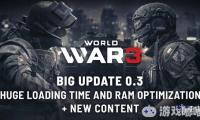目前正在抢先体验阶段的多人大战场FPS游戏《第三次世界大战（World War 3）》，在今日已经推出了游戏最新0.3号更新，官方表示，此次更新重点优化了游戏的加载时间并引进了新武器装备。